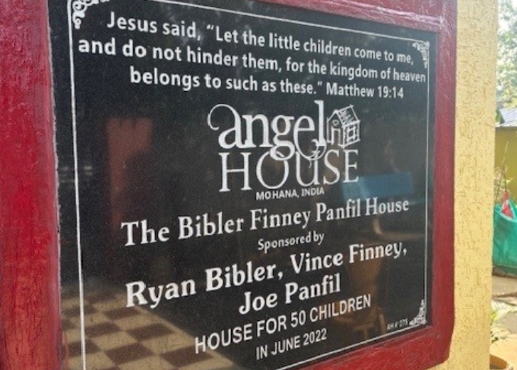 Sign on Angel House