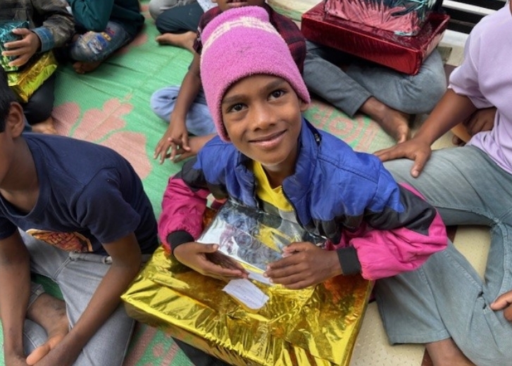 India orphan smiling